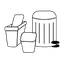 Trash bins