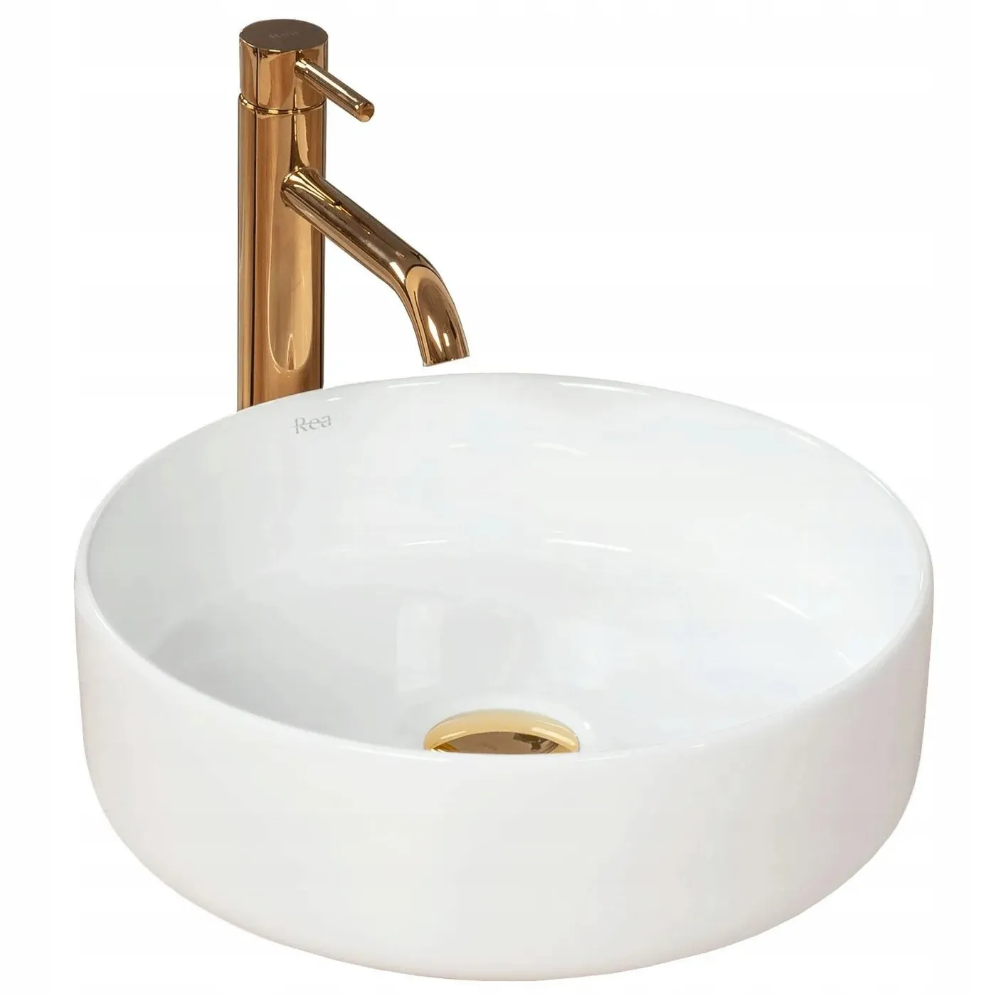 Rea Countertop Washbasin Sami Round White 36x36x11,5cm