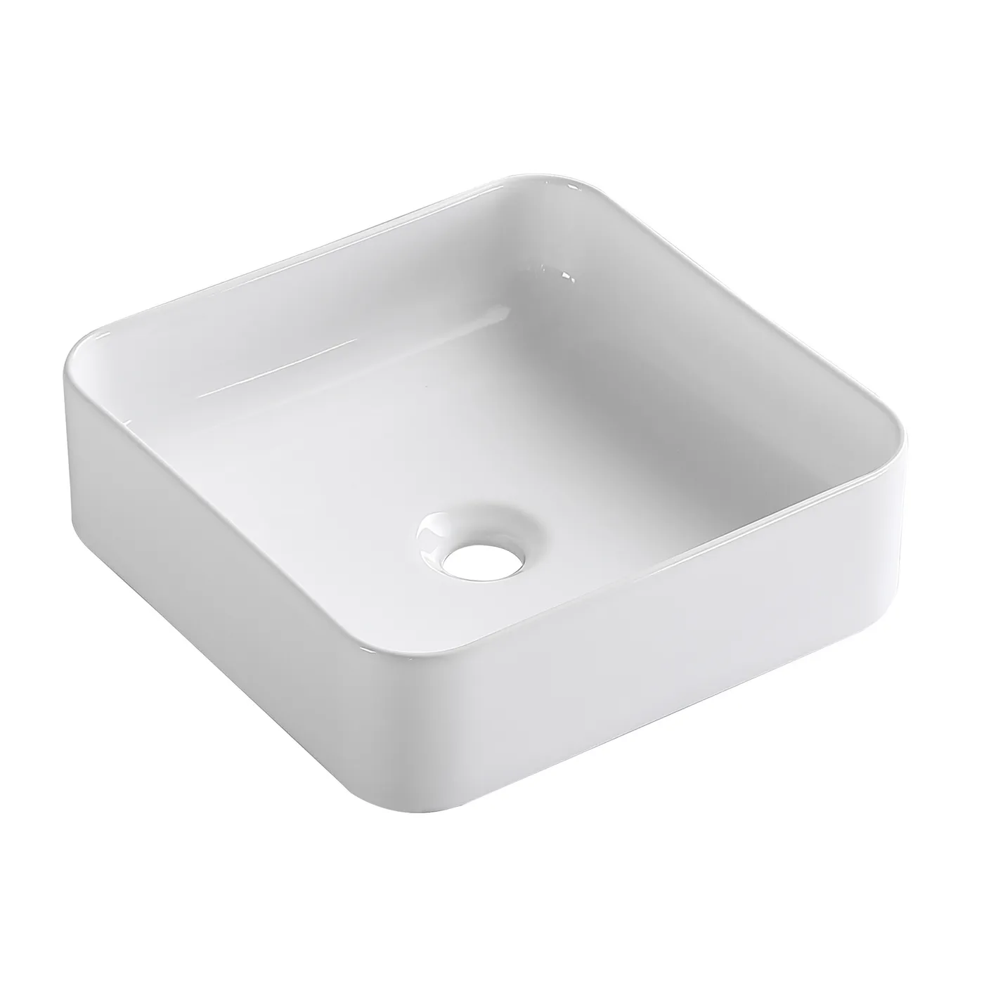 Sensea Washbasin Studio - Ceramic - Square - White - 36x36x12cm