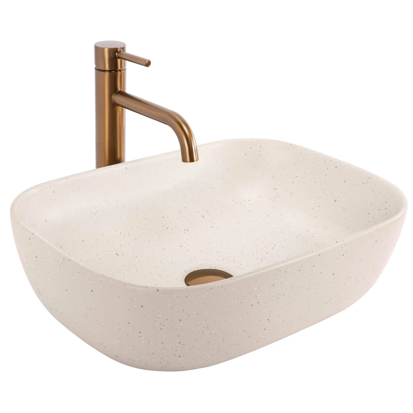 Rea Countertop Washbasin Belinda Sandy Beige 46,5x33x13,5cm