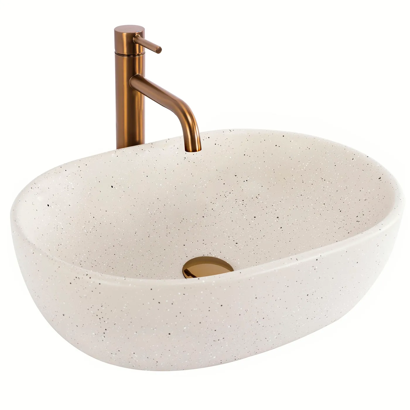 Rea Countertop Washbasin Amelia Sandy Beige 48x34,5x13,5cm