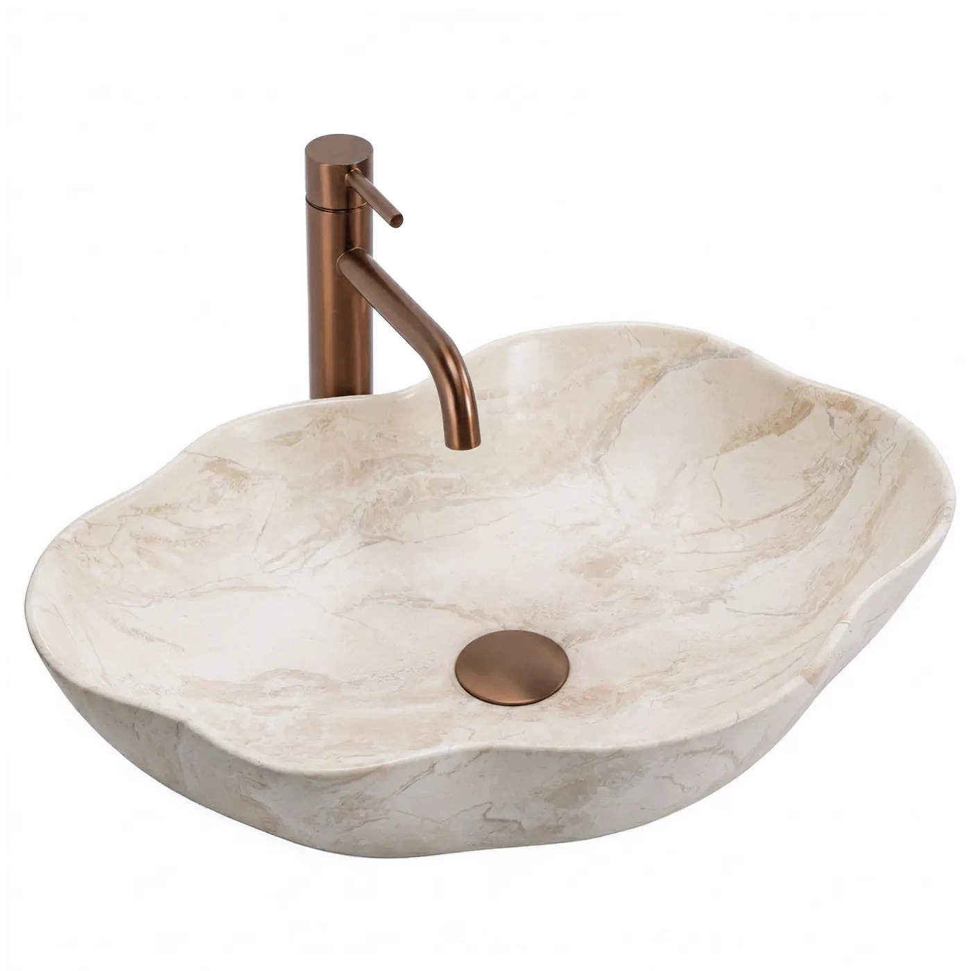 Rea Washbasin Pearl Kallisto Beige 50,5x38x13,5cm
